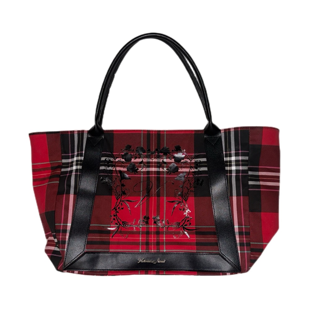 Victoria's Secret plaid tote bag - Picture 1 of 1